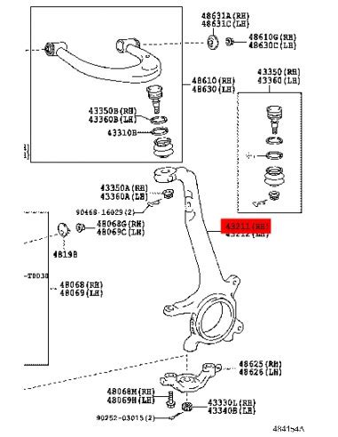 MANGUETA DERECHA HILUX REVO ORIGINAL TOYOTA LAND CRUISER