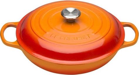 Le Creuset Braadpan Signature Campagnard Oranjerood Cm