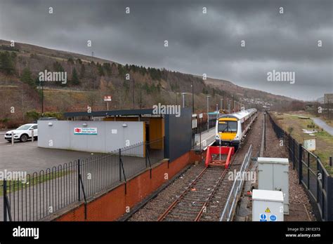 Ebbw Vale Town Railway Station Transport For Wales Class 170 Turbostar