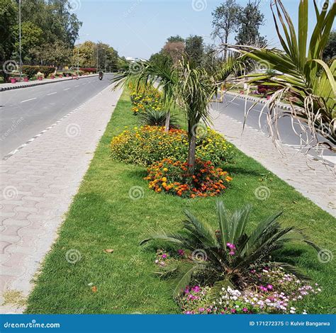 Beautiful Landscape Of A University In India Stock Image Image Of