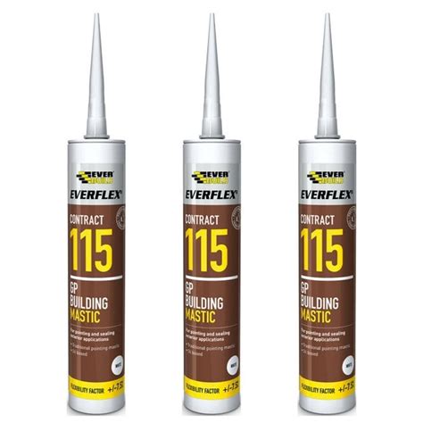 Sika General Purpose Building Mastic Sealant 285ml 115 GG Waterproof