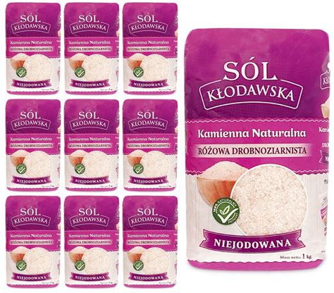 SÓL KŁODAWSKA RÓŻOWA NIEJODOWANA drobna 10kg 13843891282