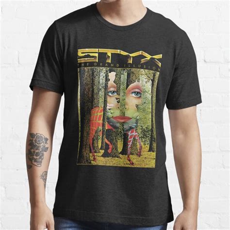 Styx Grand Illusion Tour Smoke Adult T Shirt Fast Delivery And Low Prices