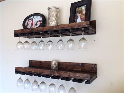 Rustic Luxe Tiered Glass Rack Set Of By Delhutsondesigns On Etsy