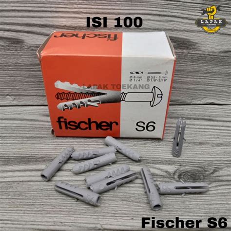 Fischer Fisher S6 Rumah Skrup Beton Tembok Isi 100 Lazada Indonesia