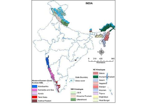 Landslide susceptibility map of India. (Source: Geological Survey of ...