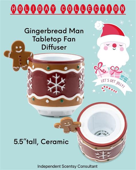 Festive Gingerbread Tabletop Fan Diffuser