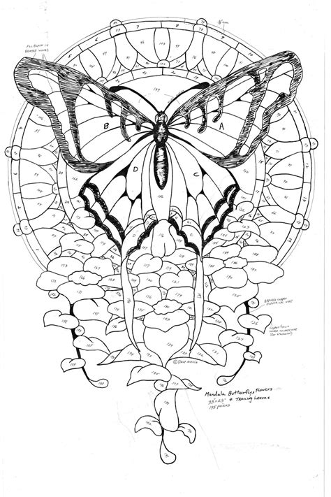 Butterfly Stained Glass Pattern Butterfly Design For Stained Glass Window Digital Download