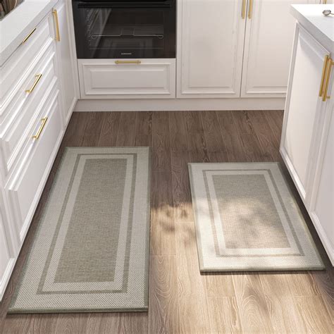 MontVoo Kitchen Rugs Rubber Non Slip Kitchen Rugs And Mats Washable