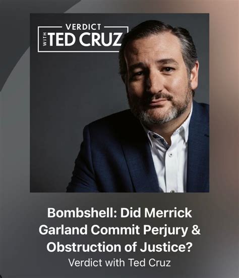 Ted Cruz On Twitter At This Point The Evidence That Merrick Garland