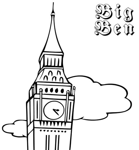 Big Ben Stampabile Da Colorare Scarica Stampa O Colora Subito Online