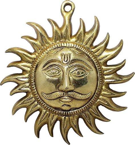 Royaltyroute Religious Ts Brass Wall Hanging Sun Hinduism Decorative