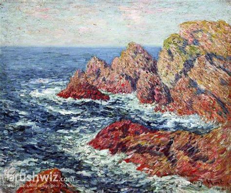 Pen Men Ile De Groix Brittany By Henry Moret Oil Painting Reproduction