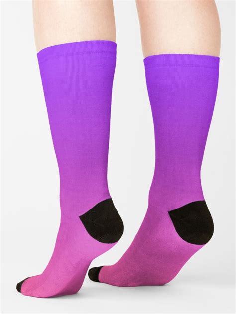 Purple To Pink Gradient Socks By Amandaeveritt Pink Purple Ombre Purple Ombre Purple