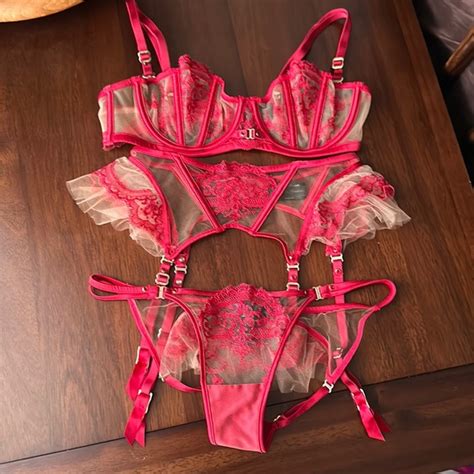 Honey Birdette Intimates And Sleepwear Honey Birdette Gabrielle Red