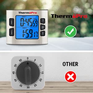 ThermoPro TM02 Digital Kitchen Timer With Dual Countdown Stop Watches