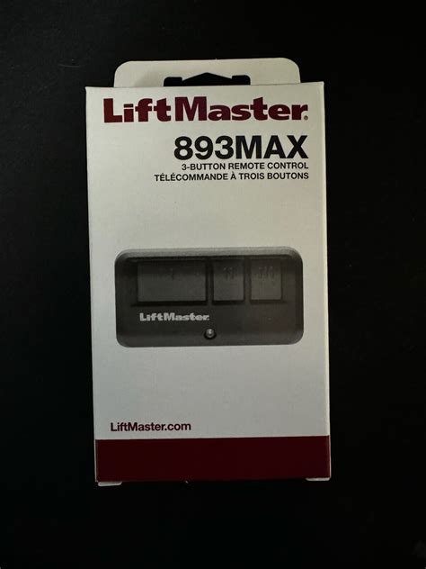 893max 3 Button Liftmaster Visor Remote Control Garage Door Opener Ebay