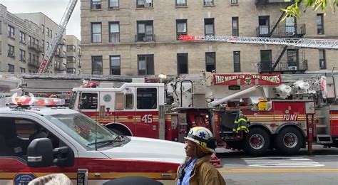 3 Firefighters Injured As 3 Alarm Blaze Rages In Washington Heights New