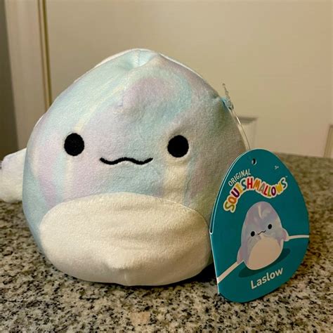 Squishmallows Toys Nwt 5 Laslow Beluga Whale Squishmallow Poshmark