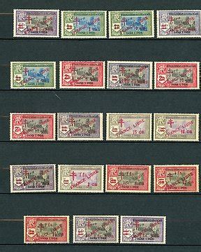 Réunion 1954 1961 Poste aérienne série complète Yvert PA n52 60