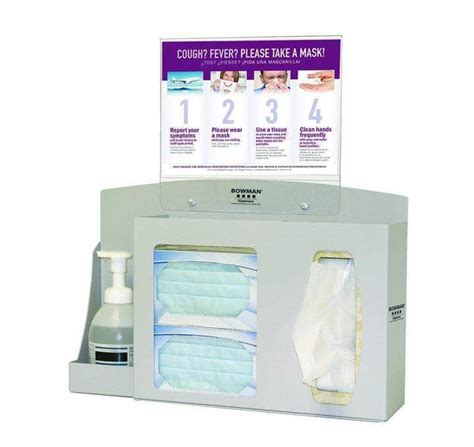 Buy Respiratory Hygiene Station Wall Mount With Canister Provision