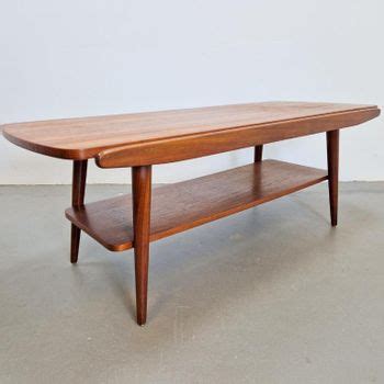 Vintage Scandinavische Salontafel Teak Formica Mid Century Salontafel