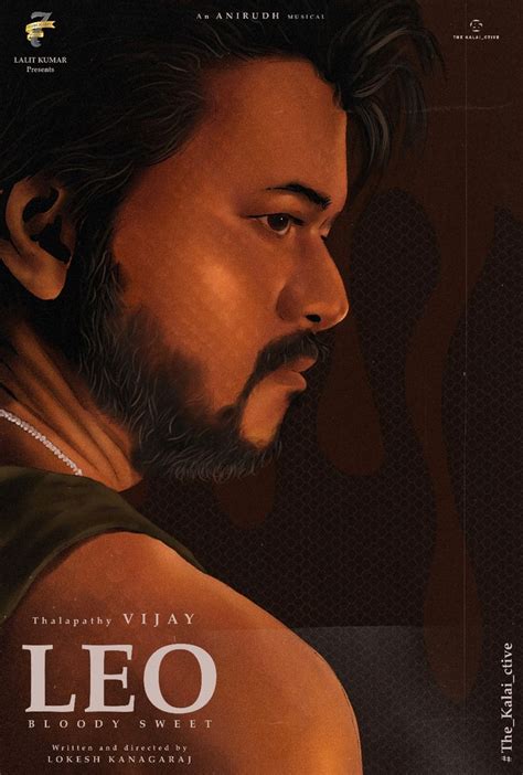 Digital Art Poster Movie Thalapathy Vijay In Lokesh Kanagaraj Universe