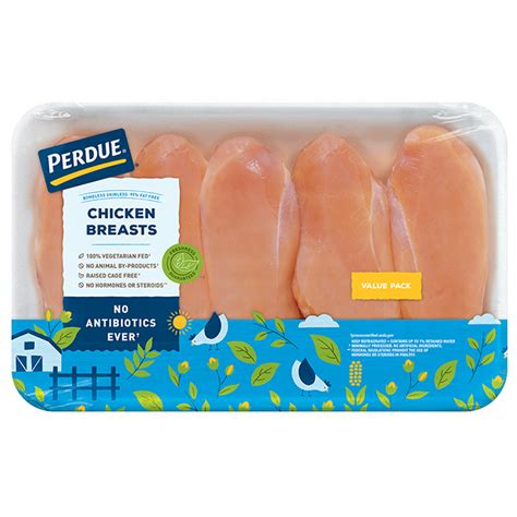 Perdue Fresh Boneless Skinless Chicken Breasts Value Pack Perdue