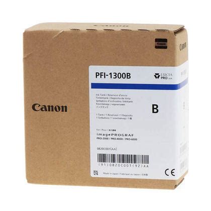 Canon PFI 1300B Original Blue Ink Cartridge 0820C001