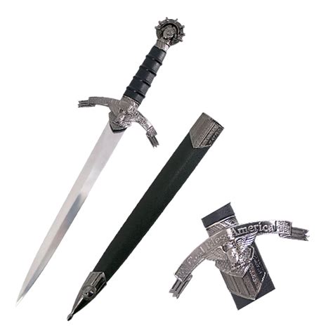 defender medieval roman dagger eagle pattern handle wscabbard sku