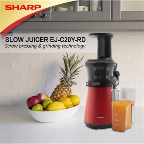 Jual Sharp Slow Juicer Ej C Y Rd Merah Shopee Indonesia