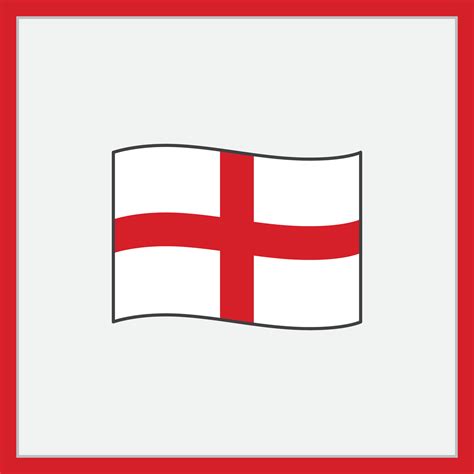 Inglaterra bandera dibujos animados vector ilustración. bandera de ...