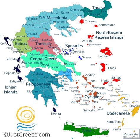 Map of Greek islands - Greek isles map (Southern Europe - Europe)