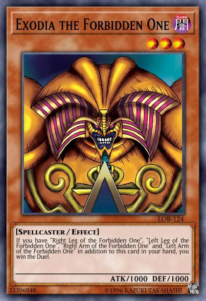 Exodia The Forbidden One Yu Gi Oh Cards Out Of Games