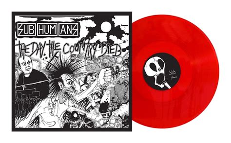 Subhumans The Day The Country Died Lp Blood Red Vinyl