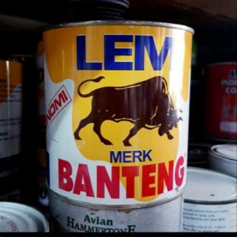 Jual Lem Aibon Lem Hpl Lem Kuning Merk Banteng Isi Gr Shopee