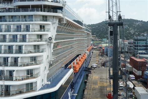 Castries St Lucia 02 03 2023 Big Passenger Cruise Ship Celebrity