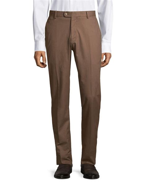 Peter Millar Classic Dress Pants in Brown for Men - Lyst