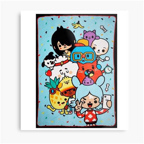 Toca Boca Toca Boca 2021 Toca Life World Metal Print By Anasohping