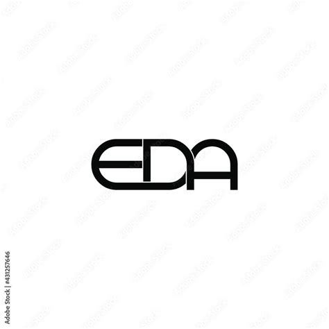 eda letter original monogram logo design stock vector adobe stock
