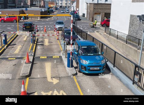 Car park entrance hi-res stock photography and images - Alamy