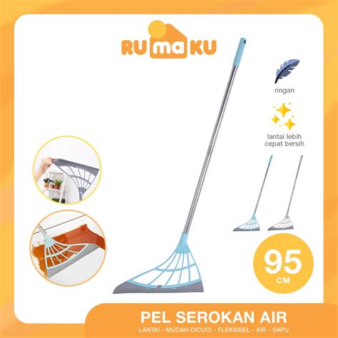 Jual Rumaku Sapu Pel Lantai Karet 2 In 1 Praktis Multifungsi Pembersih