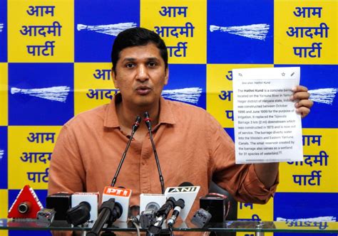 New Delhi Delhi Minister Saurabh Bhardwaj Addresses A Press Conference