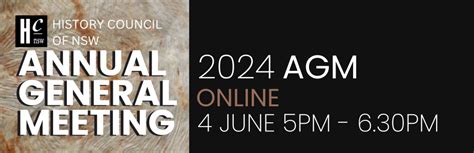 Notice Of Annual General Meeting 2024 History Council Of New South Wales