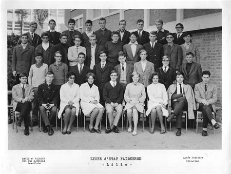 Photo De Classe Math Elem De 1965 Lycée Faidherbe Copains Davant