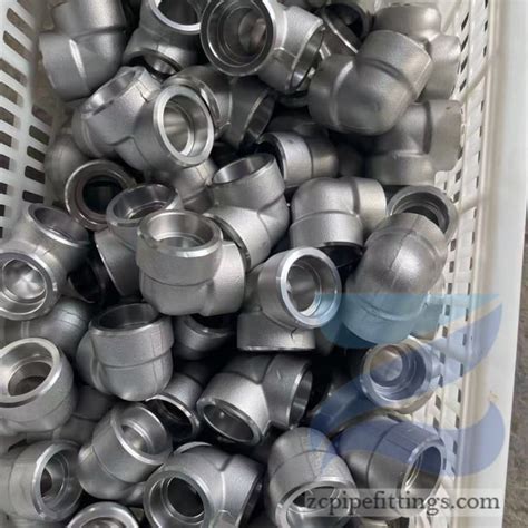 A105n Carbon Steel 90 Dgeree Socket Weld Elbow Shanghai Zhucheng Pipe