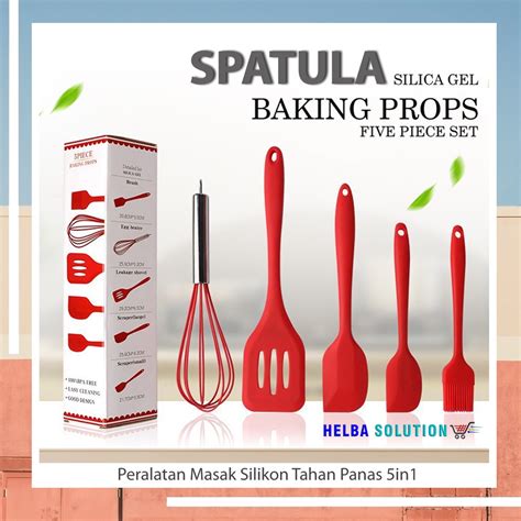 Spatula Silikon Tahan Panas Spatula Silicone Anti Lengket Food Grade