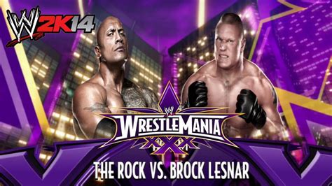 Wwe 2k14 Wrestlemania Dream Match 005 Brock Lesnar Vs The Rock Lets Play Wwe2k14 Youtube