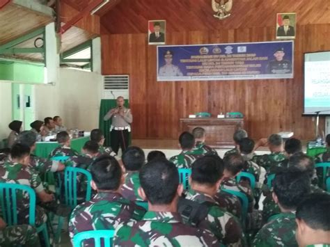 Kasat Lantas Polres Sijunjung Ajak Anggota Tni Tertib Berlalulintas