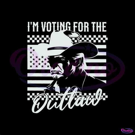 Im Voting For The Outlaw President Trump Svg Oladino